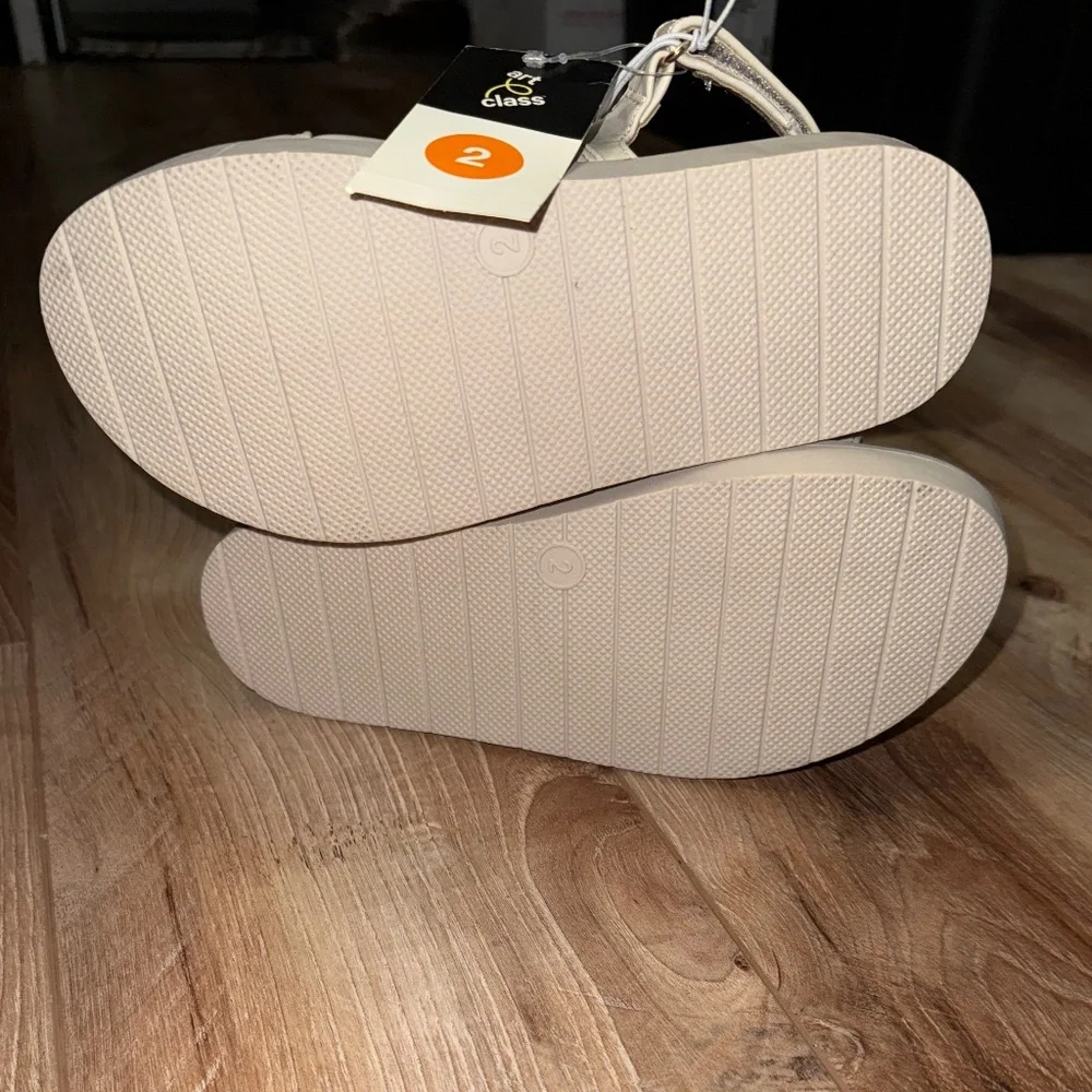 Girl's Art Class Verity Hardware Sandals | Off-White Size 2 | NWT